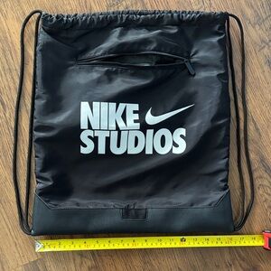 Nike Studios Black Drawstring Backpack